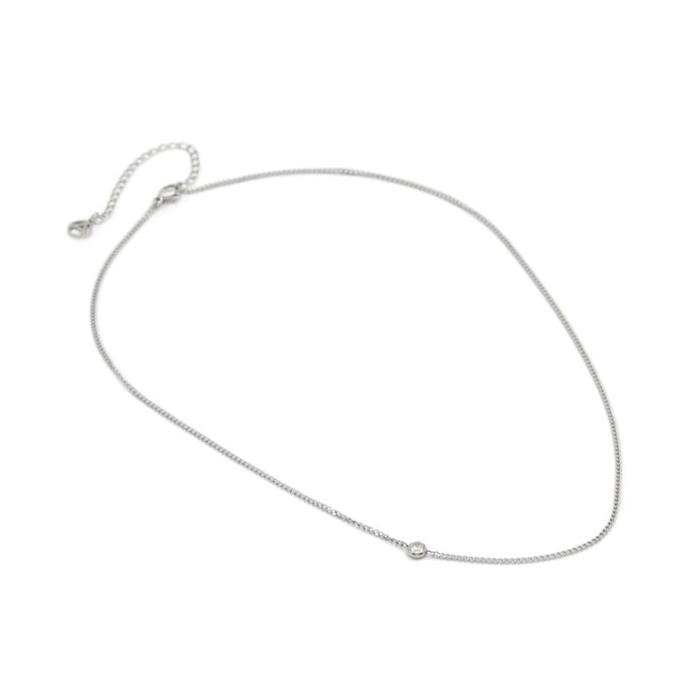 ALDO Silver Elastane Necklace