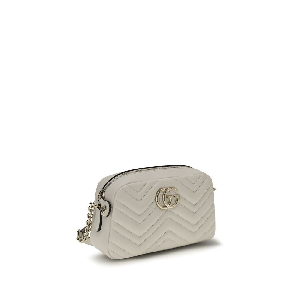 Gucci White Calf Leather Bos Taurus Handbag